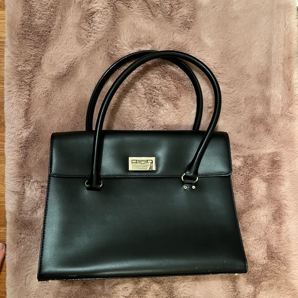 Rare Kate Spade Black Satchel ♠️ - Picture 2 of 7